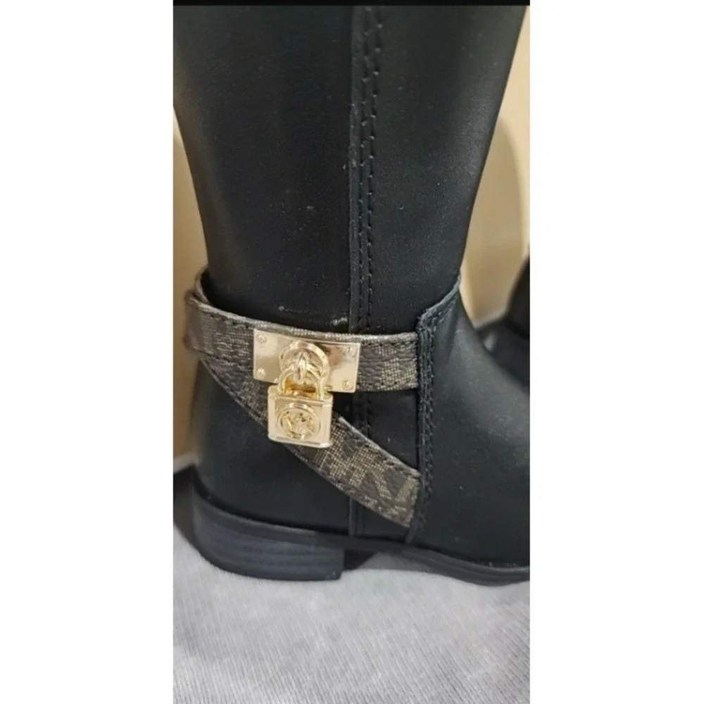 MICHAEL‎ Michael Kors Girls' Finley Hamilton Leather Tall Riding Boot size 5C